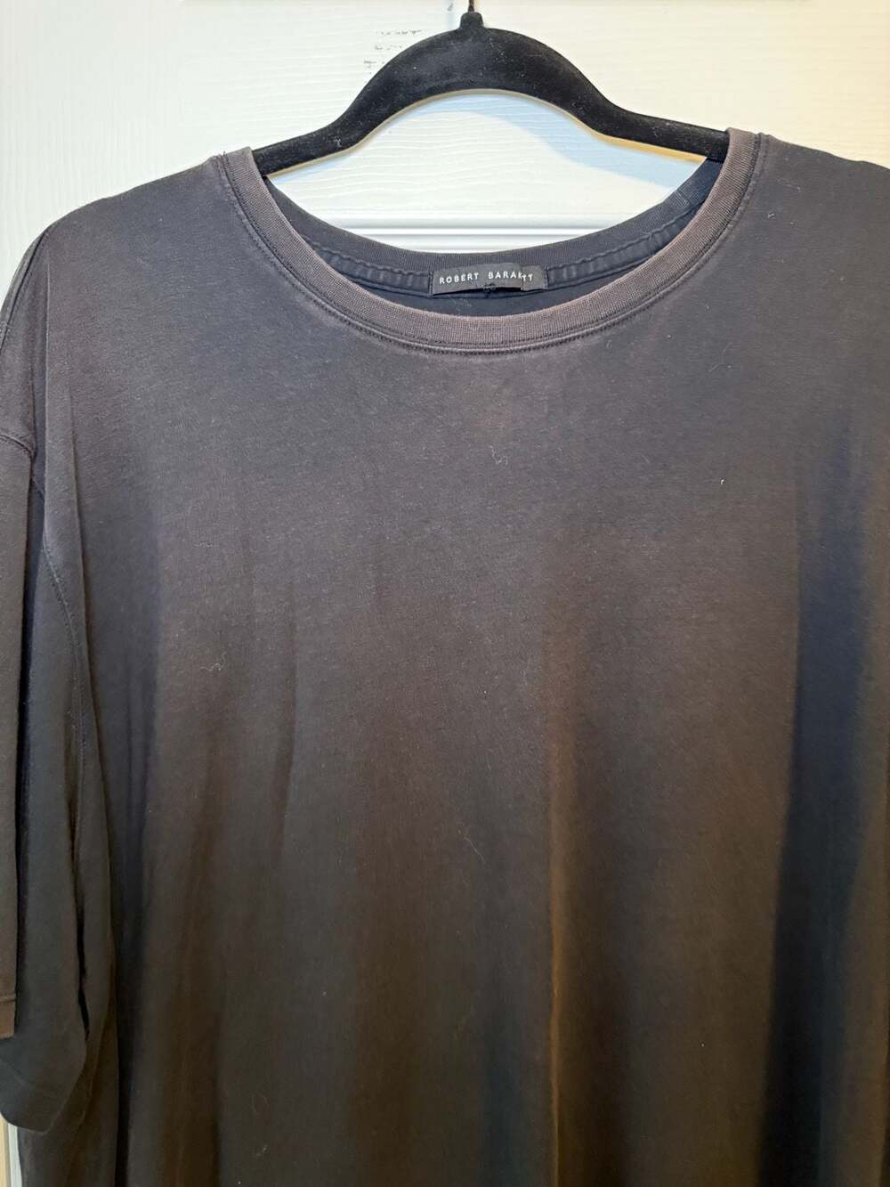 Robert Barakett Black Pima Cotton Crew Neck T-Shirt